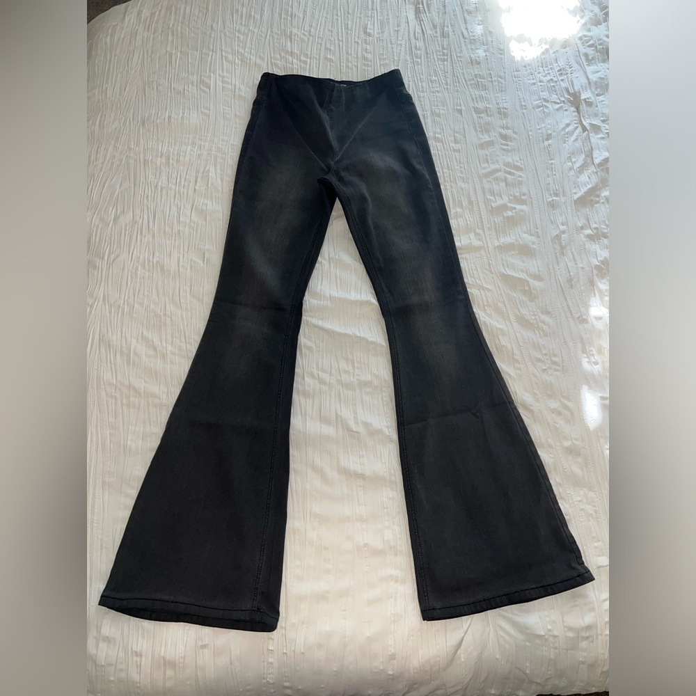 Women's Charcoal Flared Jeans